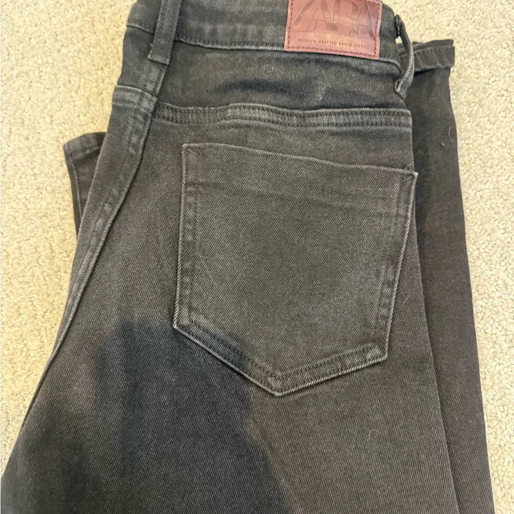 Zara Black Flare Women's Jeans size 6-  NWOT - Picture 5 of 6